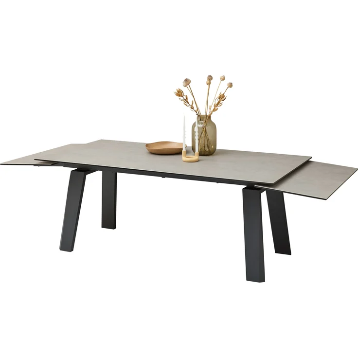 Kulissen-Esstisch >Janis< ausziehbar bis 300cm, grau, schwarz - 200/300x76x100 (BxHxT) – Bild 4