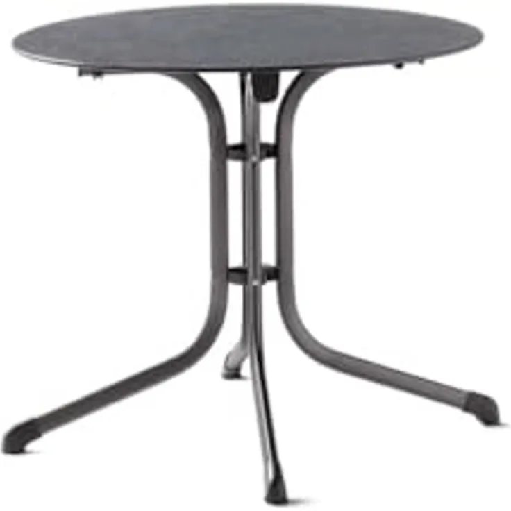Sieger Boulevard-Klapptisch Boulevard-Klapptisch klappbar, Stahlrohr Eisengrau 85 x 73 x 85 cm