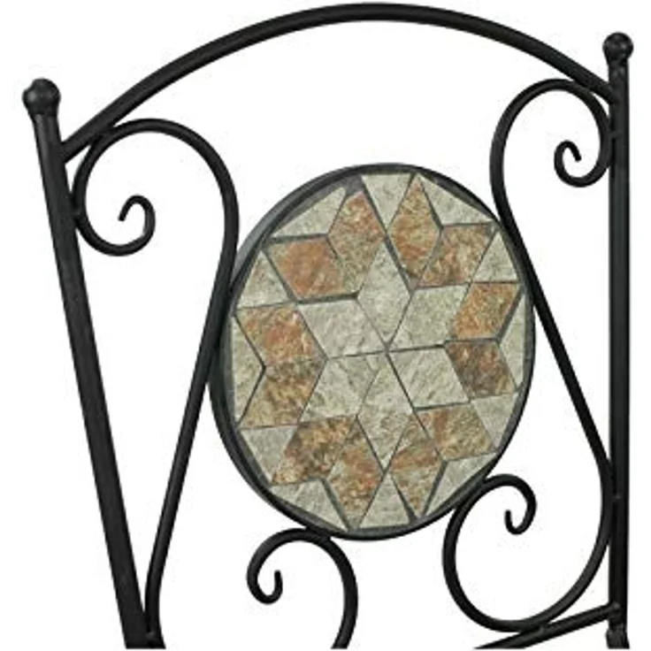 HTI-Line Gartenstuhl Metallstuhl 2er Set Marokko (Set, 2 St), Gartenstuhl Mediterran – Bild 3