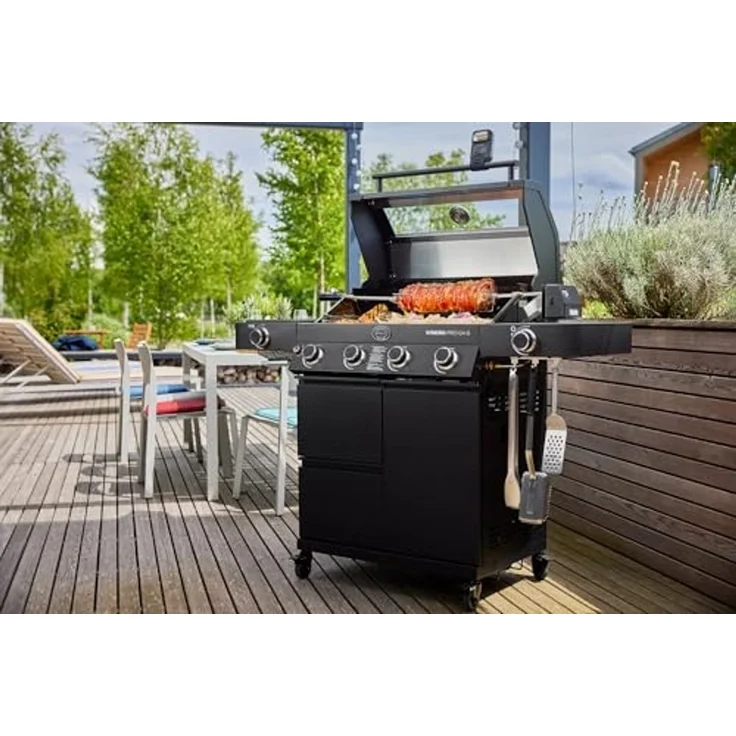 RÖSLE Grillspieß ALLFLAME-Serie, Drehspieß inkl. Elektromotor – Bild 3