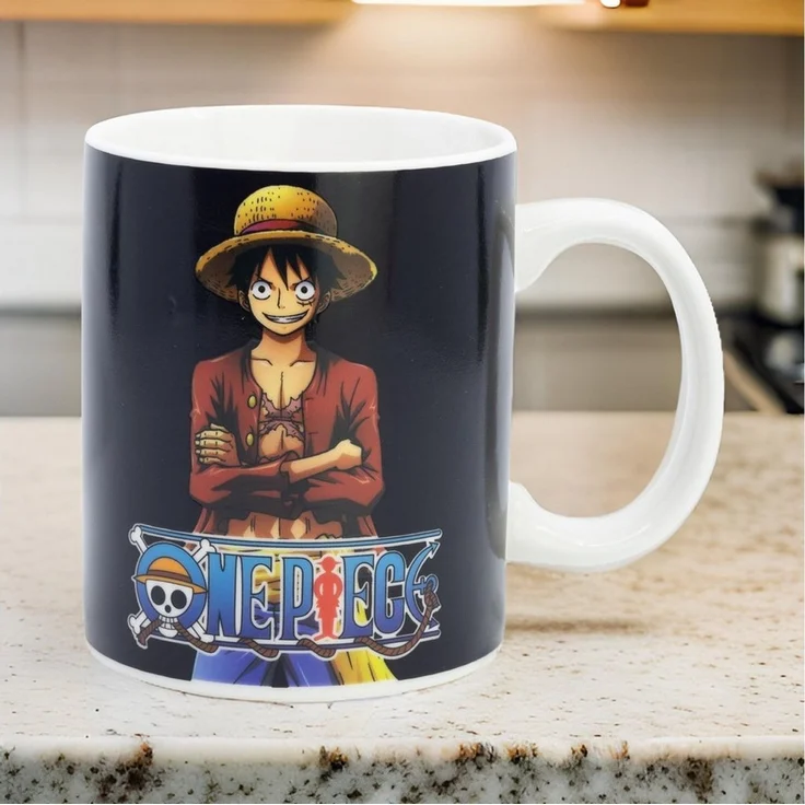 One Piece Anime Tasse Anime One Piece Ruffy magische Teetasse Tasse Kaffeetasse 325 ml, Keramik – Bild 3