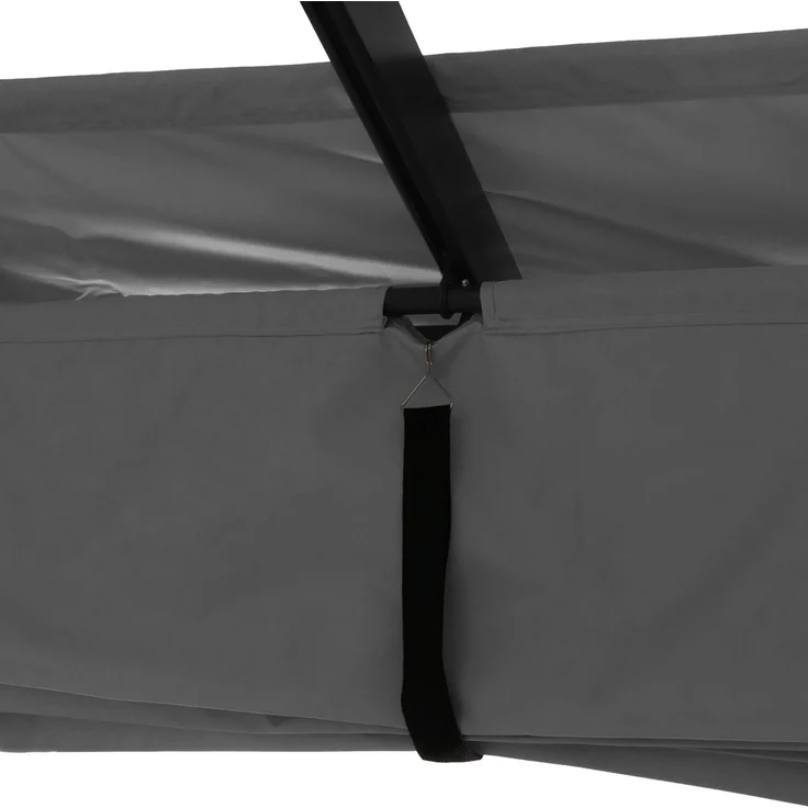 Mendler 'HWC-N93' Pergola, stabiles 8cm-Gestell mit Schiebedach UV50+ 3x3 m, Aluminium, Anthrazit – Bild 4