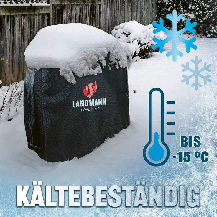 LANDMANN 'Premium' Wetterschutzhaube, Polyester schwarz, 80 x 60 x 120 cm – Bild 7