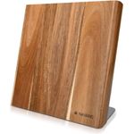 Navaris Messer-Set Messerhalter magnetisch aus Akazie - Holz Magnethalter (1-tlg)