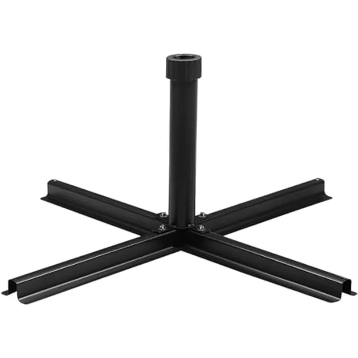 Sekey Schirmständer Platten Plattenständer für Schirmstöcke bis 38-48 mm,passend für Wegeplatten/Schirmständer（Lieferung ohne Platten）,Schwarz