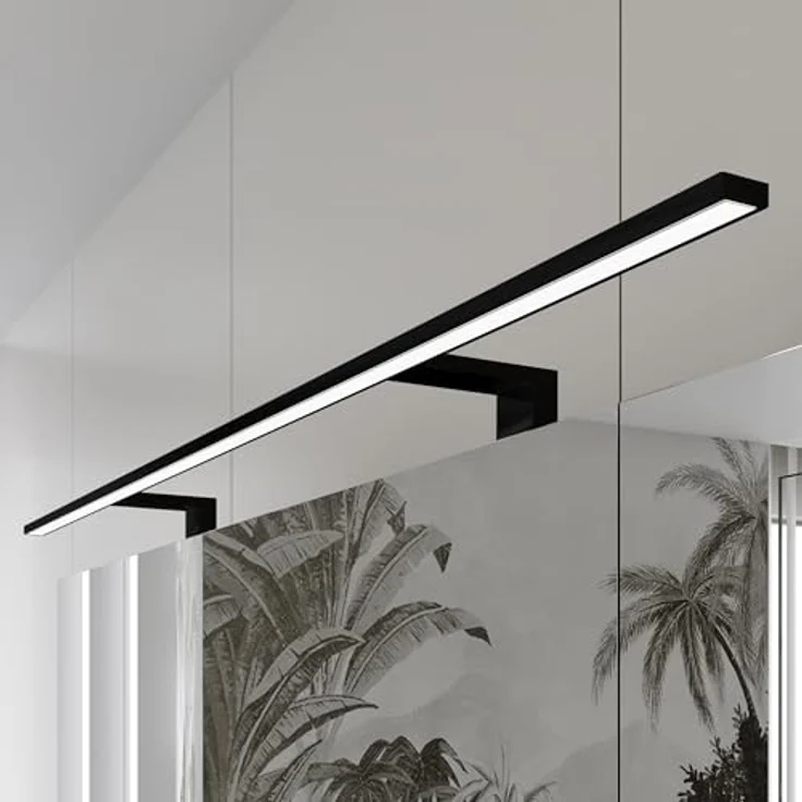 kalb Spectraline LED Badezimmerleuchte, 120cm, IP44, 18W, Schwarz, Neutralweiß 4000K – Bild 4