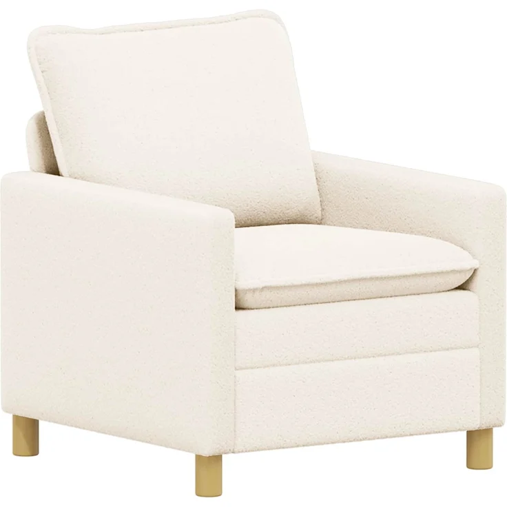 vidaXL Sofa Set 2 stk. Creme Stoff 3417036 – Bild 3