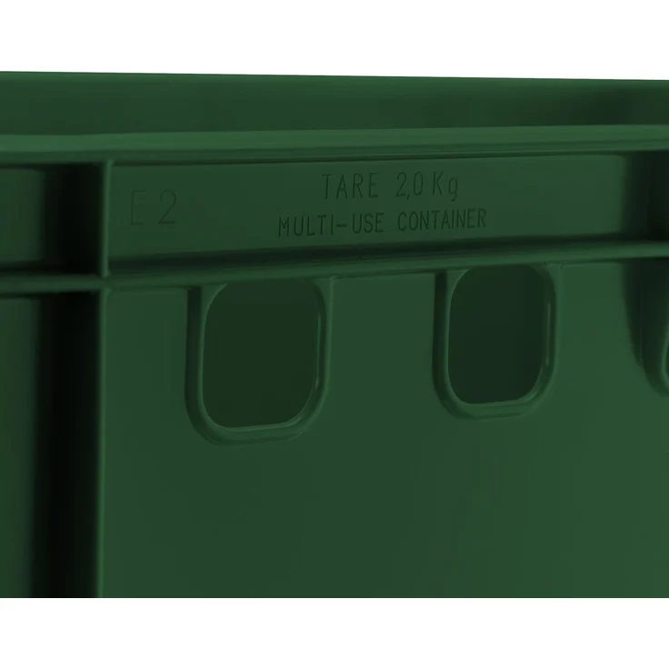 5x Fleischkiste E2 Fleischerkiste Eurobox 60x40x20cm lebensmittelecht, robust, stapelbar | Lagerkisten, Stapelkisten, Metzgerkiste Made in Germany – Bild 4