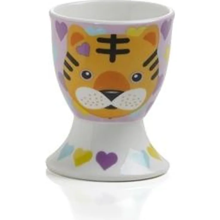 Eierbecher TIGER, Maxwell & Williams, Tickle Critters, Porzellan, Weiß