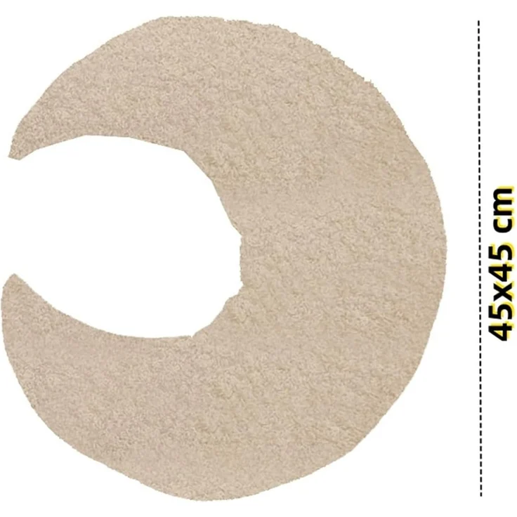Kuschelkissen Kinder Mondkissen, Weiches Dekoratives Kinderkissen für das Zimmer, Mondform Zierkissen Sofakissen, Plüsch Kissen Dekokissen für Kinderzimmer Schlafzimmer Deko (Beige) – Bild 7
