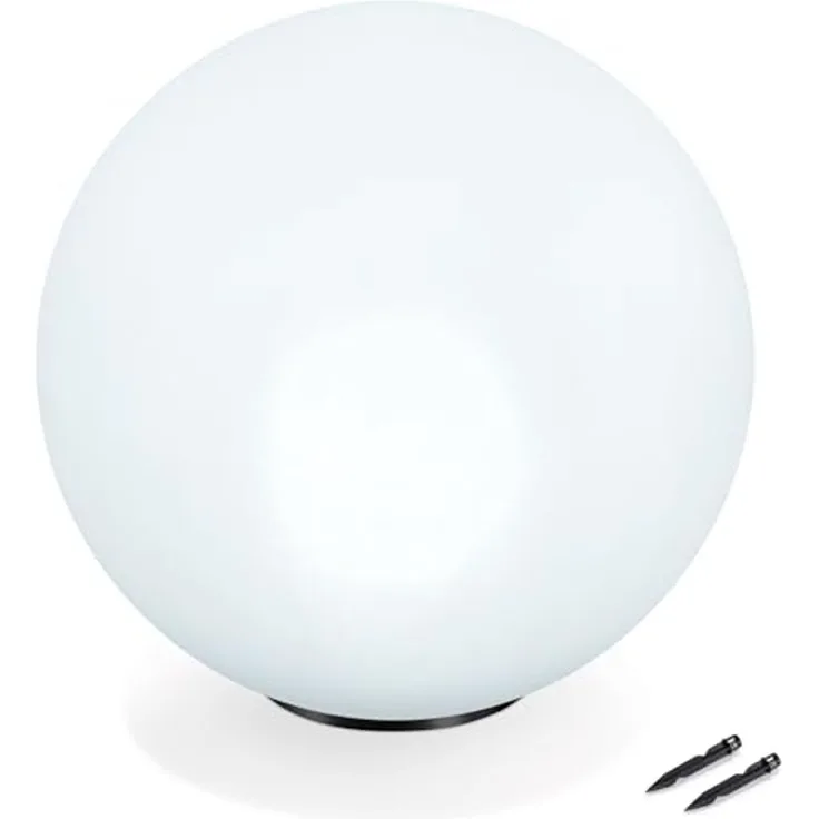 esotec LED Gartenleuchte Solarkugel, multicolor 7 Farben, D=50cm Außenleuchte winterfest 102612, LED fest integriert