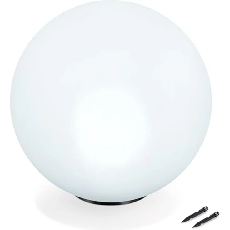 esotec LED Gartenleuchte Solarkugel, multicolor 7 Farben, D=50cm Außenleuchte winterfest 102612, LED fest integriert – Bild 1