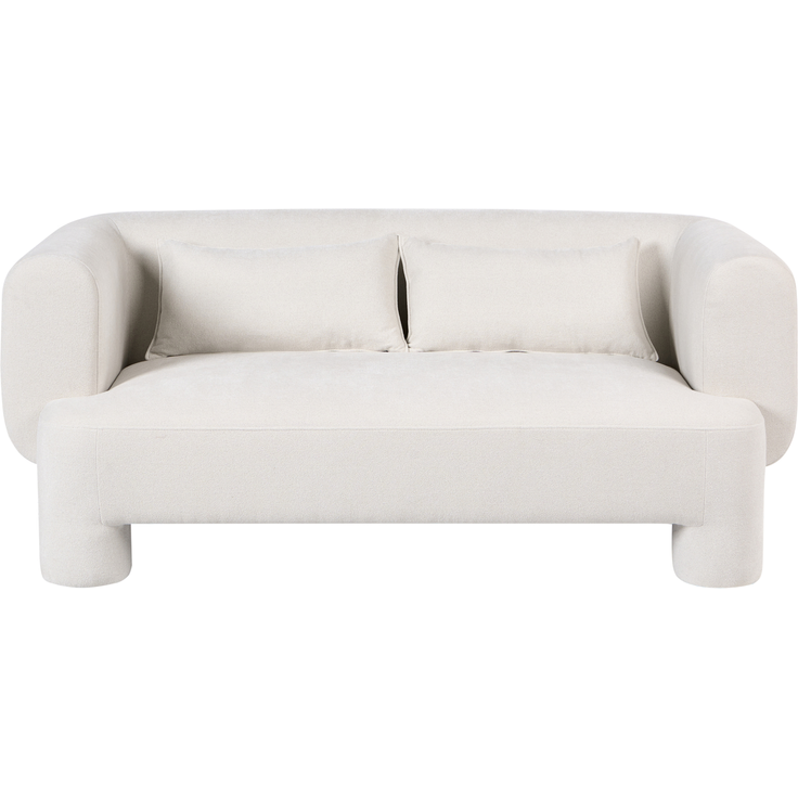 Sofa 3-Sitzer HOGBO Stoff Weiß