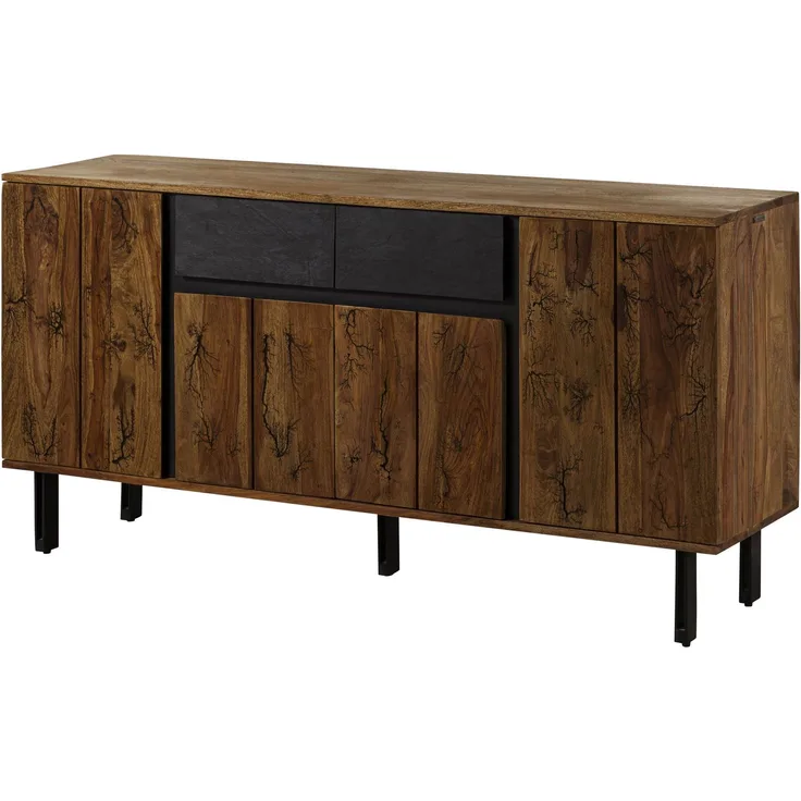 Sideboard Sheesham 155x40x77 natur unbehandelt LICHTENBERG #115