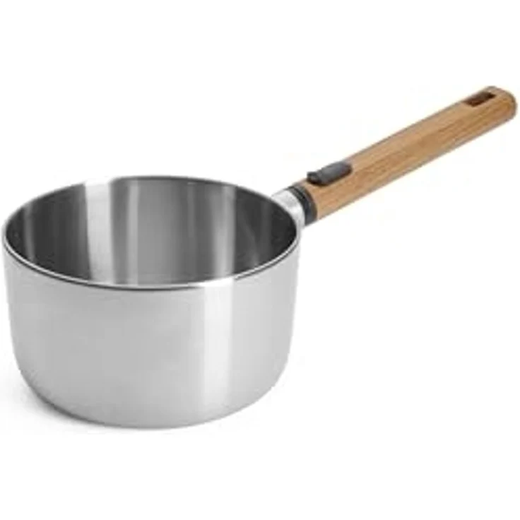 WOLL Milchtopf Logic Steel, Edelstahl 18/10 (1-tlg), 5-Schicht-Aufbau – Bild 1