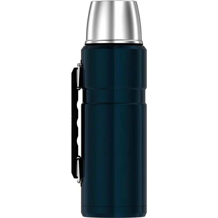 THERMOS STAINLESS KING Thermosflasche ice grey 1,20l - Edelstahl, absolut dicht, mit Trinkbecher und Griff, 24h heiß & 24h kalt, spülmaschinenfest, BPA-frei – Bild 1
