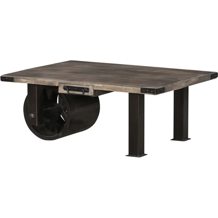 Couchtisch Mango 110x80x43 grau lackiert RAILWAY #205