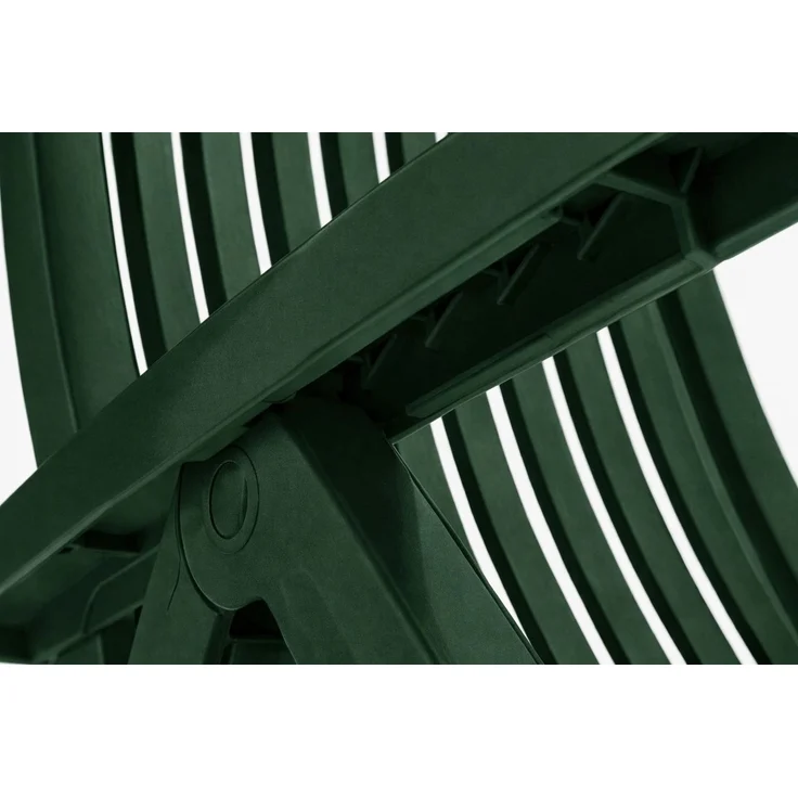 Kettler Roma Klappsessel - verstellbarer Gartensessel aus Kunststoff - dunkelgrün – Bild 6