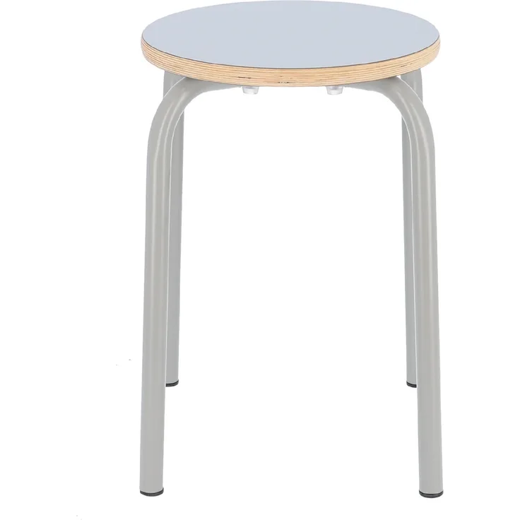Hocker Paris, stapelbar, Taupe, 33 x 33 x 46 cm