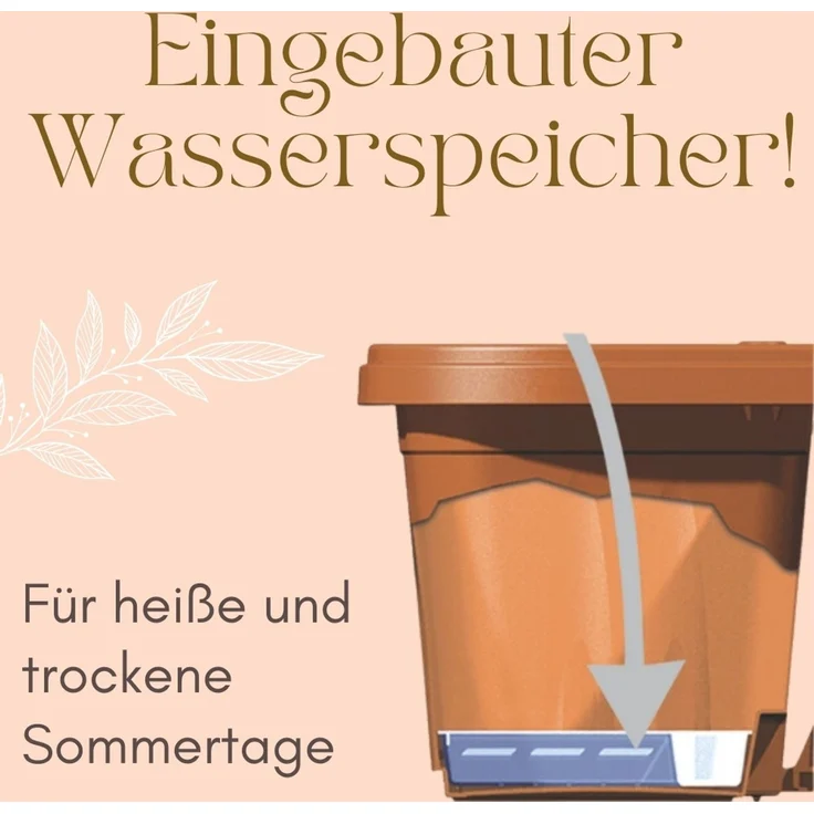 GarPet Balkonkasten 2er Set Blumenkasten Balkon Geländer Kasten Halterung Wasserspeicher – Bild 5