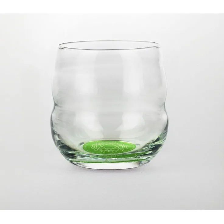 Trinkglas Mythos Chakra Herz/Affirmation Liebe 0,25l - bleifreies Glas