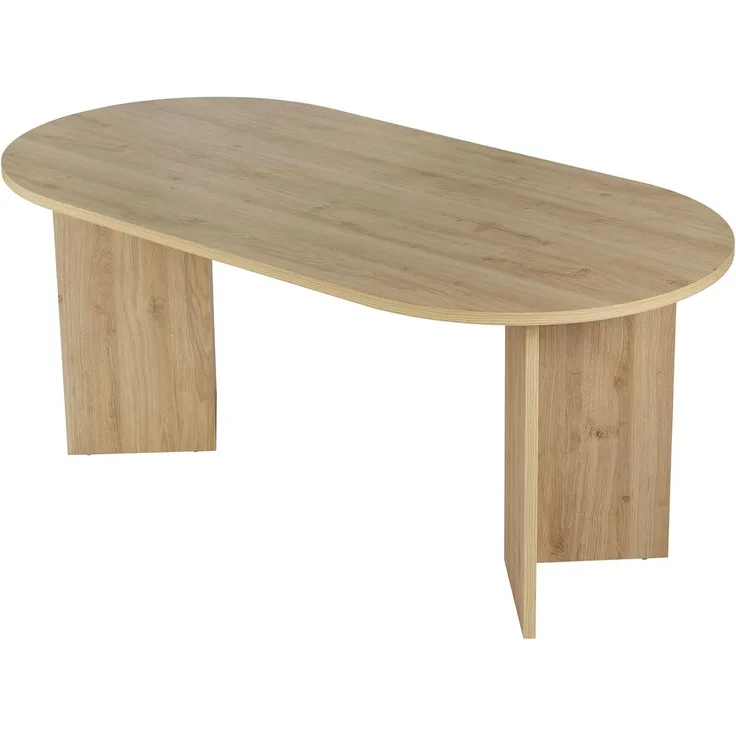 Skye Decor Esstisch Sablin (1-St, 1 Tisch), modernes Design, stabile 180 x 90, Oval Tischplatte