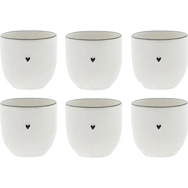 Bastion Collections Tasse Schwarzes Herz, Spülmaschinengeeignet – Bild 1