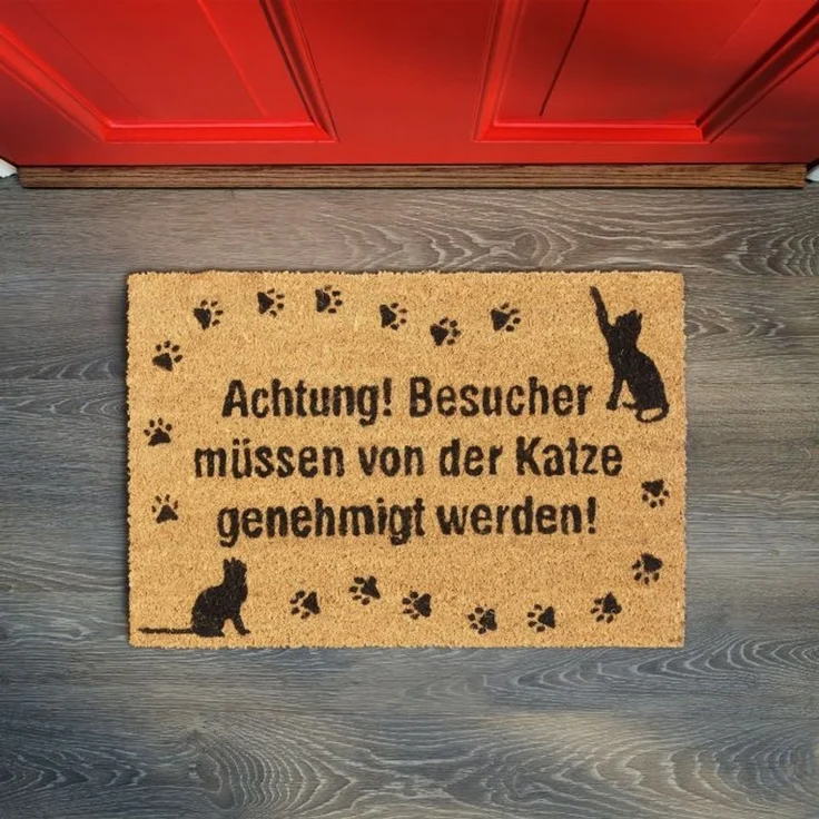 Fußmatte Kokos Katze 10032750 – Bild 2