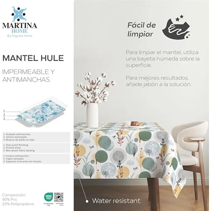 Martina Home Siena Wachstuchtischdecke, Grün, 220 x 140 cm – Bild 5
