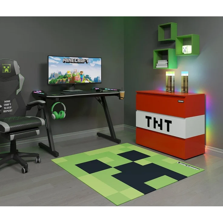 MINECRAFT - Teppich, Spielteppich, quadratisch, pflegeleicht, verschiedene Designs – Bild 2