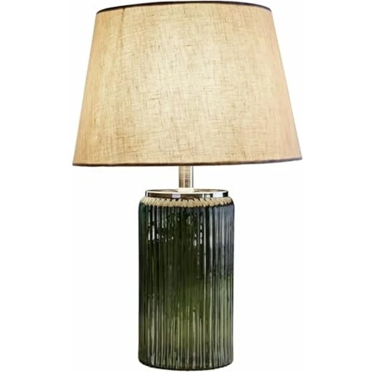 Mirabeau Tischleuchte Tischlampe Thalindor grün/creme – Bild 1