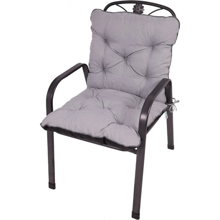 TexDeko Sitzauflage Ecolen Niedriglehner 40 x 40 x 40 cm - gesteppte Gartenstuhl-Auflage, (1× Gartenstuhl-Auflage (80 × 40cm), UV-Beständig, Wasserabweisend mit Anti-Rutsch Boden – Bild 1