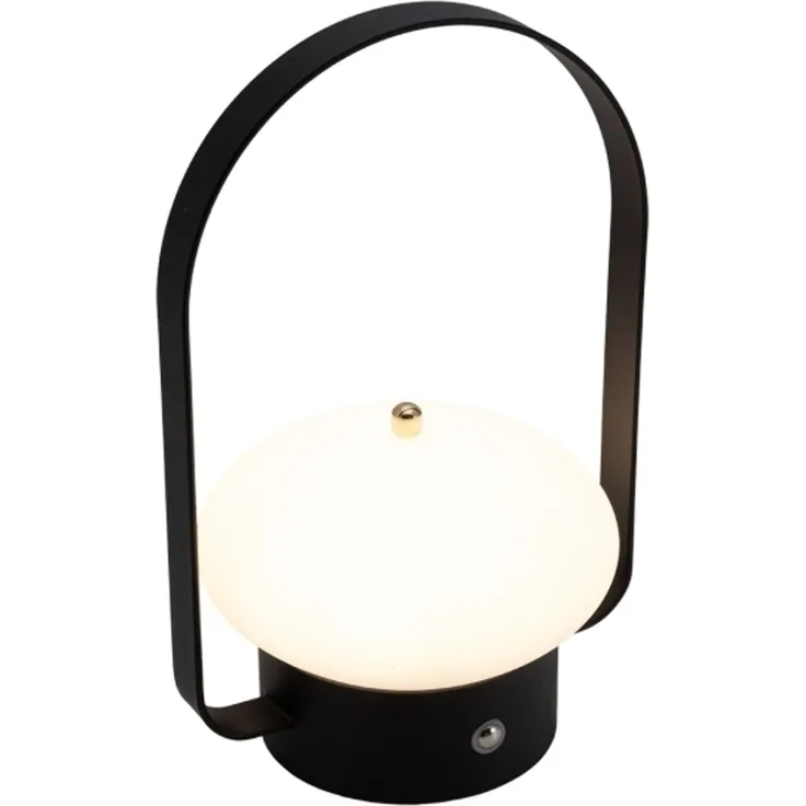 Securit® LED-Service-Lampe BARCELONA kabellos und wiederaufladbar schwarz/weiß