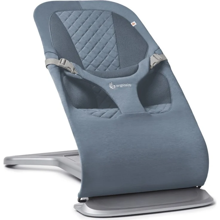 Ergobaby Evolve Bouncer Babywippe für Neugeborene Oxford Blue – Bild 6