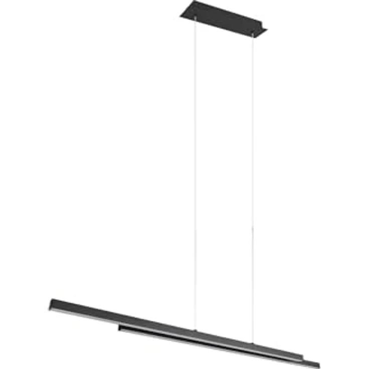 Trio Leuchten Pendelleuchte Odio 28W, LED in Schwarz mit warmweißem Licht (3000K), höhenverstellbar – Bild 6