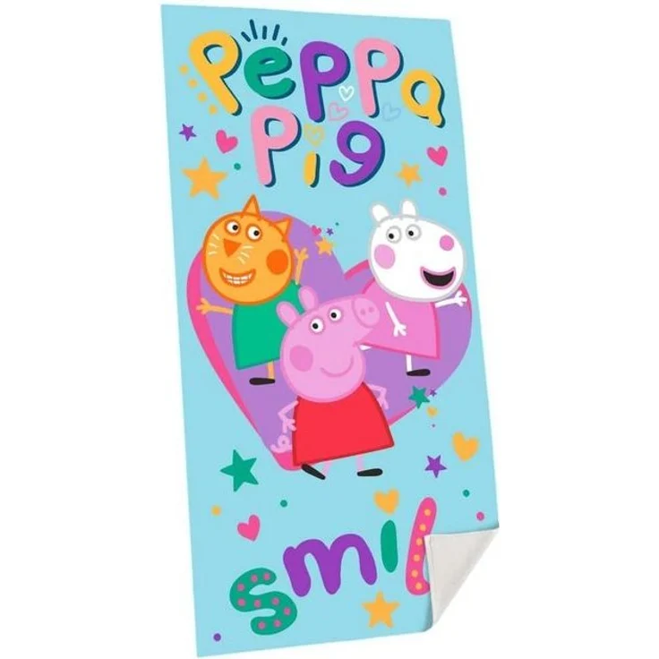 Peppa Pig - Badetuch - türkis/bunt - ca. 70 x 140 cm – Bild 2