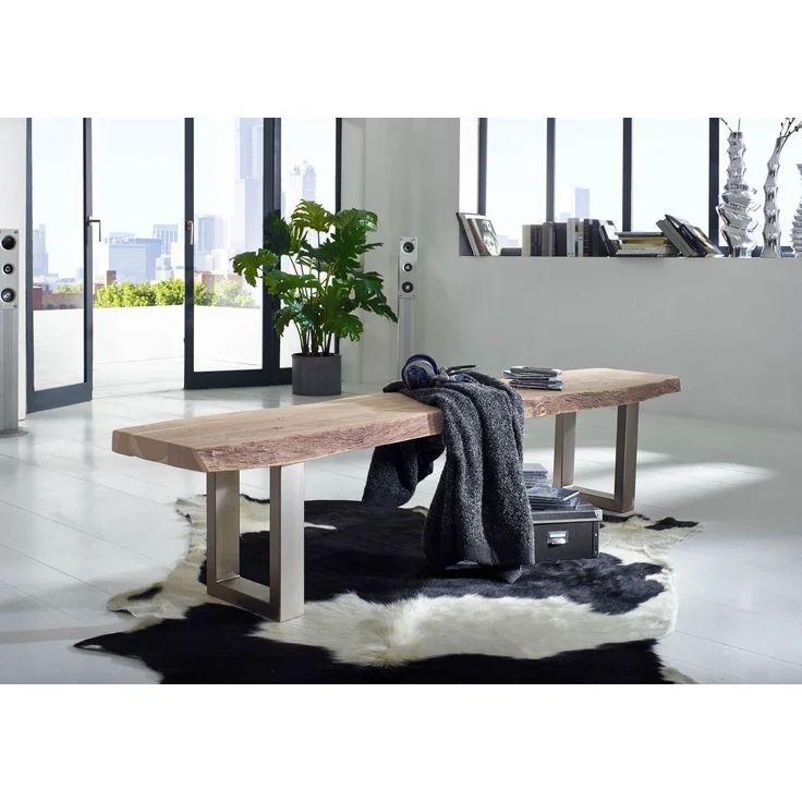 Baumbank Akazie 195 x 38 x 45 Natural Stone lackiert FREEFORM #134 – Bild 5