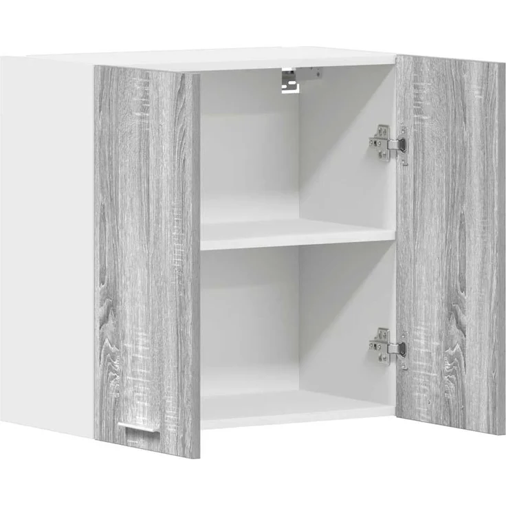vidaXL Hängeschrank, Wandschrank für Küche, Küchenschrank mit viel Stauraum, Schwebeschrank Geschirrschrank Schrank, Grau Sonoma Holzwerkstoff – Bild 6