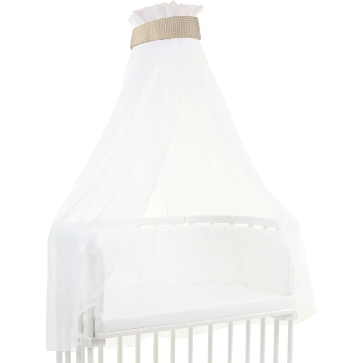 babybay Himmel Waffelpiqué mit Band passend für alle Modelle bis 96 cm Länge, sand