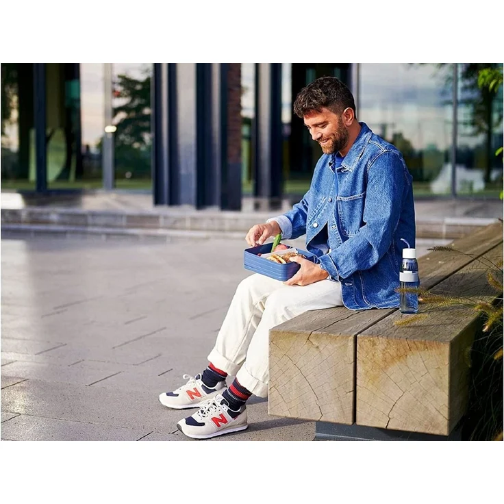 Mepal Take a Break Midi – Limited Edition Cool Grey / Grau – 900 ml Inhalt – Lunchbox mit Trennwand – ideal für Mealprep – spülmaschinenfest, Polypropyleen – Bild 2