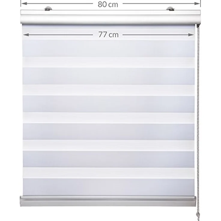 Sol Royal SolDecor DK9 Kassetten-Doppelrollo Weiß, 220x80 cm – Bild 3