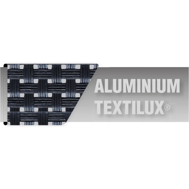 Klappstuhl >Royal< in Grau, Textilux®-Kunstfasergewebe - 75x112x63cm (BxHxT) – Bild 4