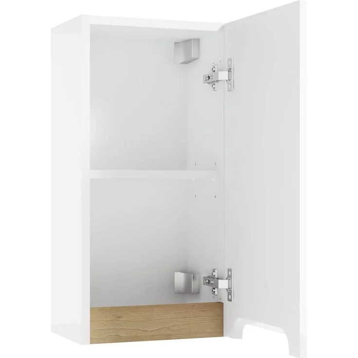 Lomadox Hängeschrank SOFIA-107 Badmöbel drehbar um 180° in Hochglanz weiß lackiert, : 30/60/22 cm – Bild 5
