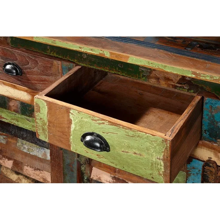 riess-ambiente Sideboard JAKARTA 160cm bunt, recyceltes Massivholz · mit 4 Schubladen · Kommode · Wohnzimmer – Bild 7