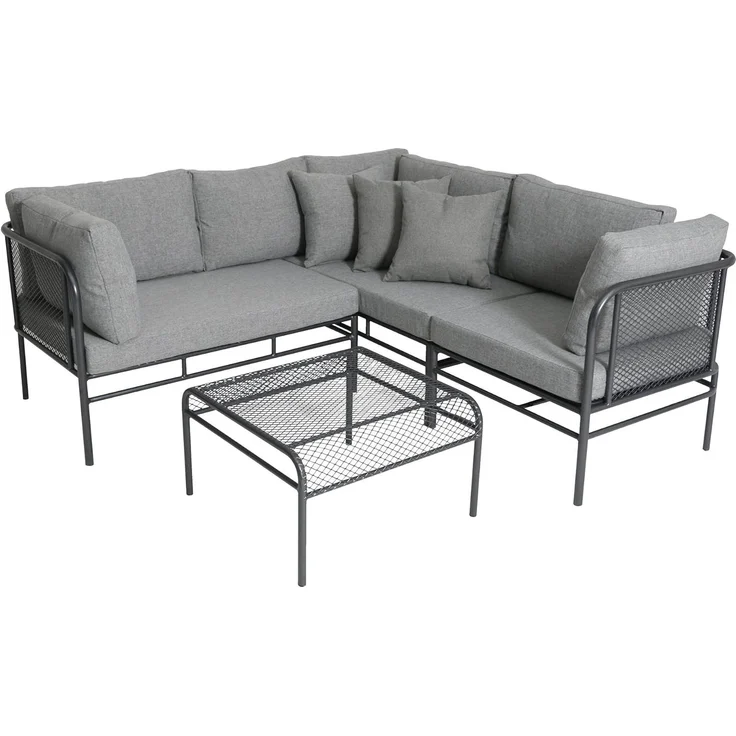 Greemotion 'Toulouse' Lounge-Set 2-teilig, hellgrau / anthrazit 180/210 x 42 x 70 cm – Bild 1