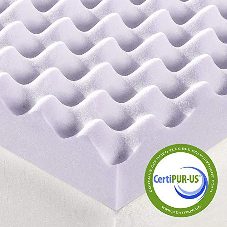 Best Price Mattress Matratzenauflage aus Memory-Schaum, 7,6 cm, mit beruhigendem Lavendel-Infusion, CertiPUR-US-Zertifiziert, Queen – Bild 7