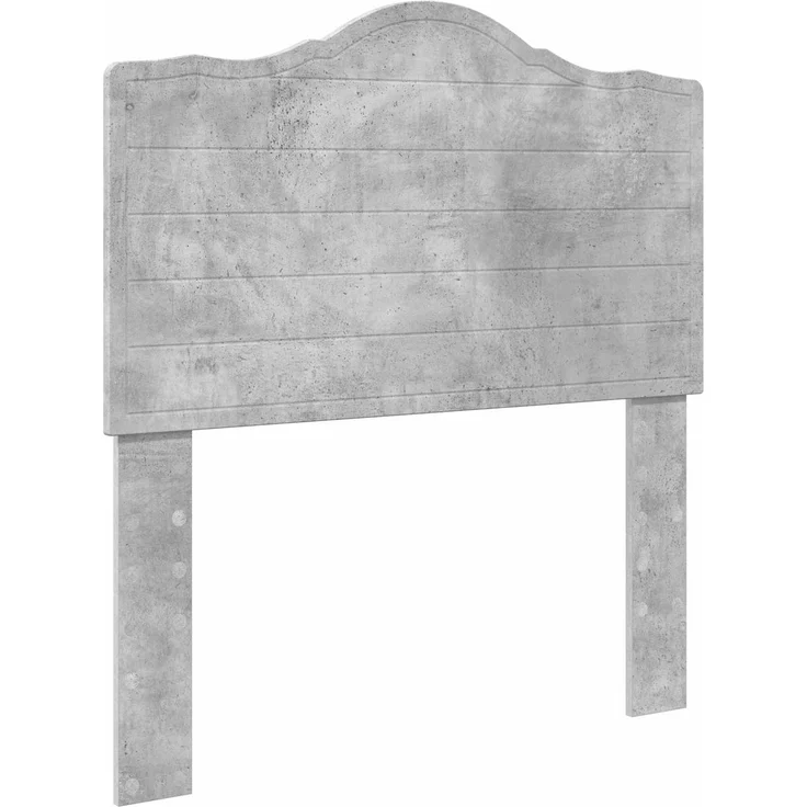 vidaXL Bettrahmen mit Kopfteil Beton 90 x 200 cm Massives Kiefernholz 3413356 – Bild 6