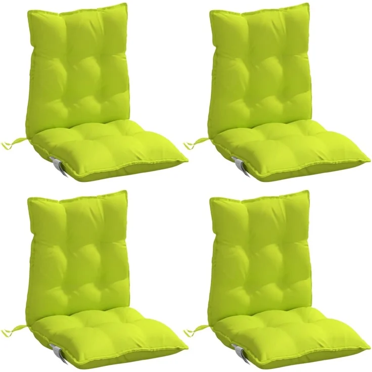 vidaXL Niedriglehner-Auflagen 4 Stk. Knallgrün Oxford-Gewebe 377705 – Bild 3