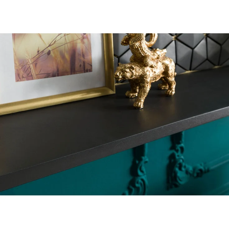 Wandregal Mango 159x22x29 grau geölt DIAMOND #125 – Bild 4