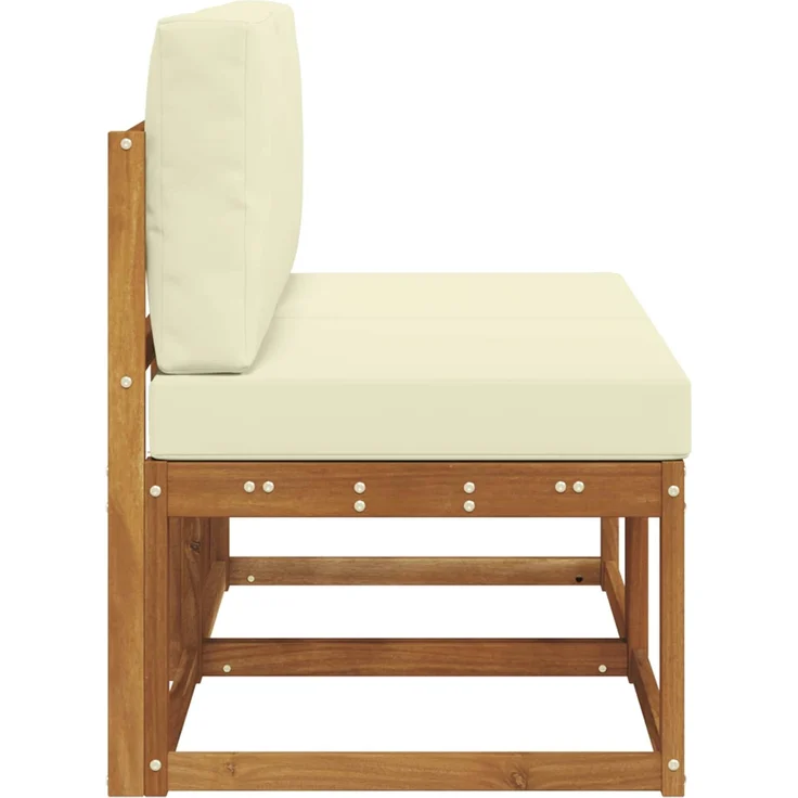 vidaXL 2 Stück Outdoor Mittelsofa Massivholz Akazie 900459 – Bild 4